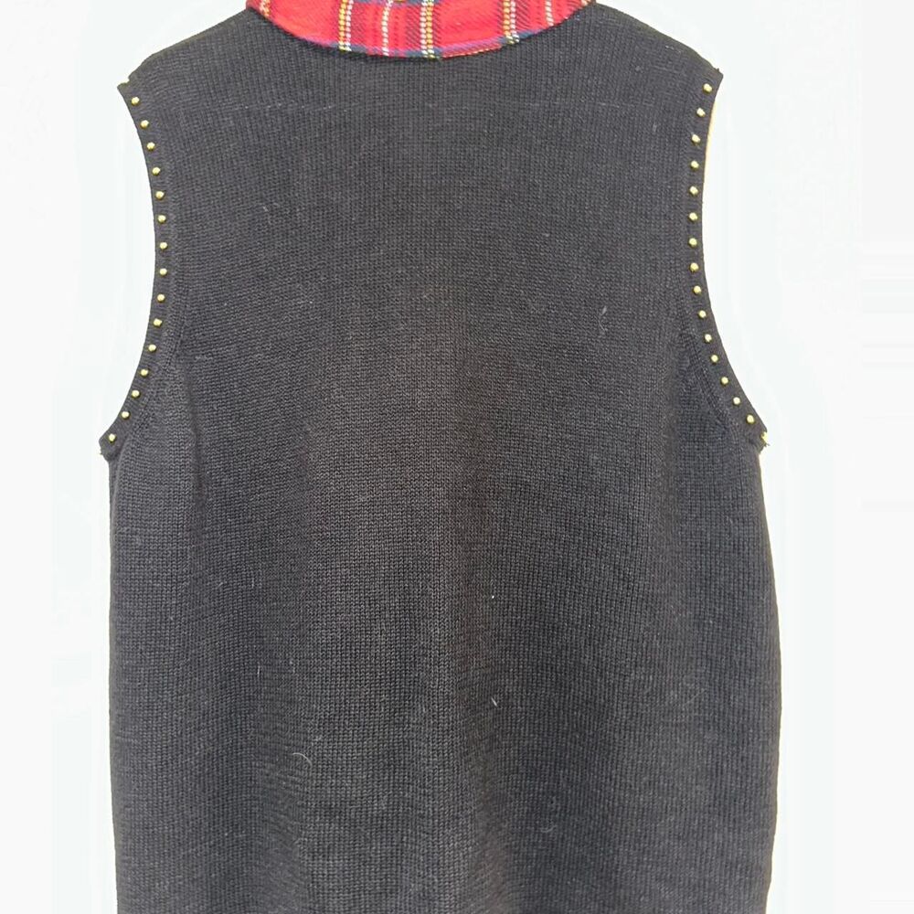 Vintage Hampshire Studio SNOWman Winter Christmas vest. 1X - Picture 5 of 5